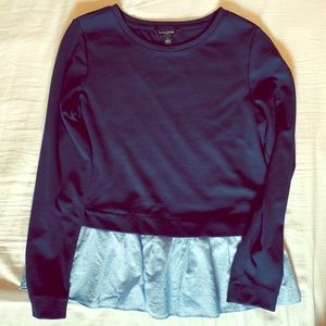 Banana Republic peplum sweatshirt top